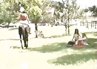 Impressive horse in amazing bestiality XXX action