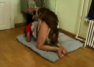 Mutt's hard dick is going to beg her cum QUICK