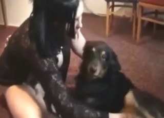 Oral zoo sex keeps this hag so, so happy